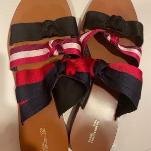 Diane Von Furstenberg Knotted Ribbon slides